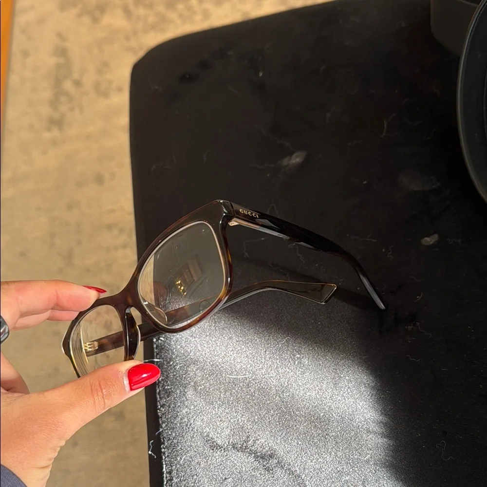 Gucci GG0162OA 002 55 Tortoiseshell Eyewear